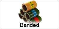 Banded Indoor Pipeline ID Tape