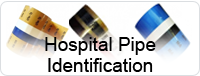 Hospital Pipe Identification Tape