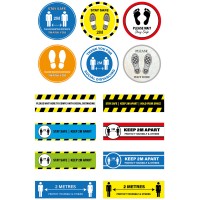 Floor Marking Stickers/Signs