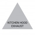 KITCHEN HOOD EXHAUST (Grey) - Ductwork Identification (ID) Triangles