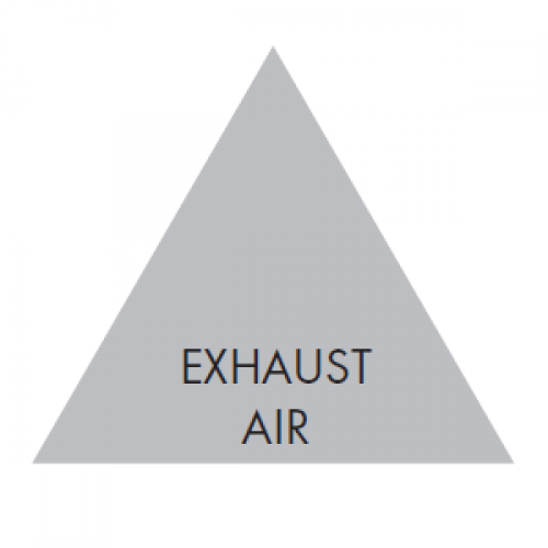 EXHAUST AIR (Grey) - Ductwork Identification (ID) Triangles