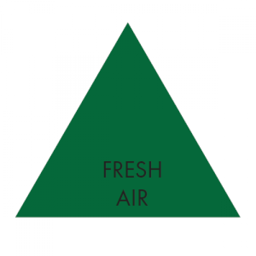 FRESH AIR (Green) - Ductwork Identification (ID) Triangles