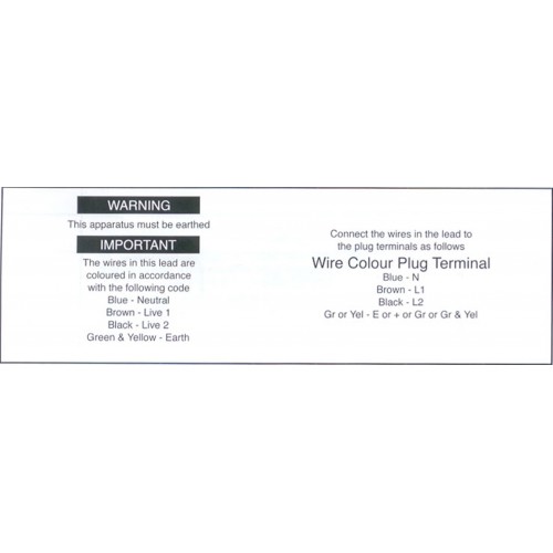 IWC9 - Plug Code Wiring Tape / ID Labels