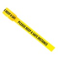 PLEASE KEEP A SAFE DISTANCE - Social Distancing Floor Marking Tape (2" / 50mm x 66m)