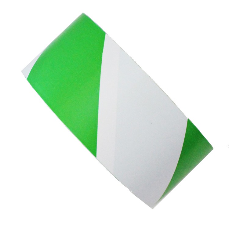 Adhesive Hazard Marking Green White Tape 50mm x 33m
