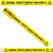 WARNING - PROTECT YOURSELF FROM COVID 19 - Floor Marking Tape (2" / 48mm x 33m)