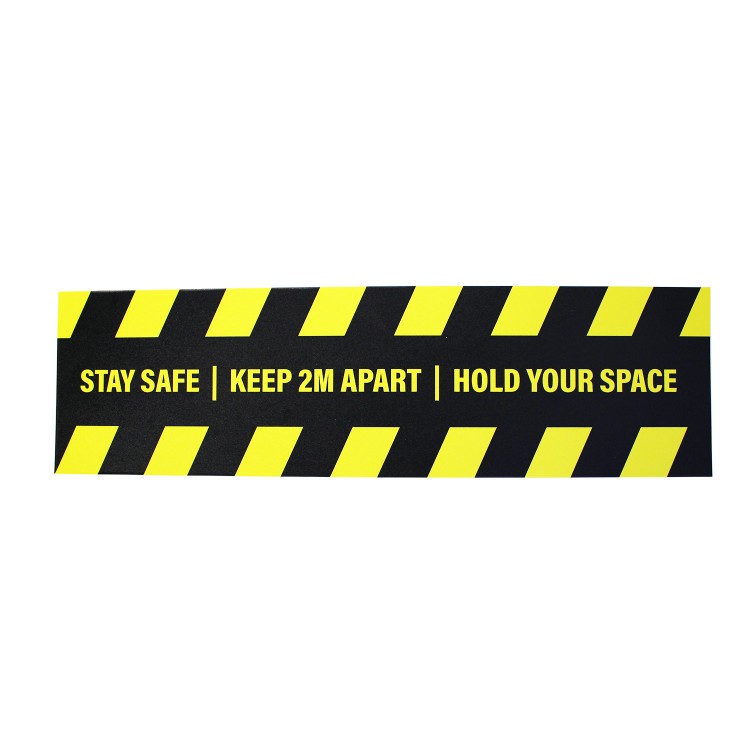 Social Safe Distance Sticker Keep Your Distance 2M Warning Hazard Tapes Signs 