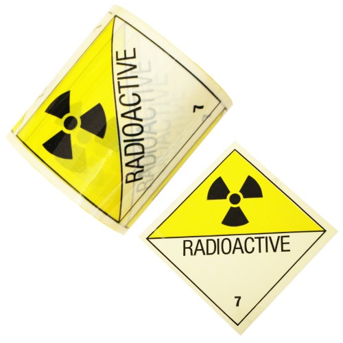 7 Radioactive - Premium Hazard Labels