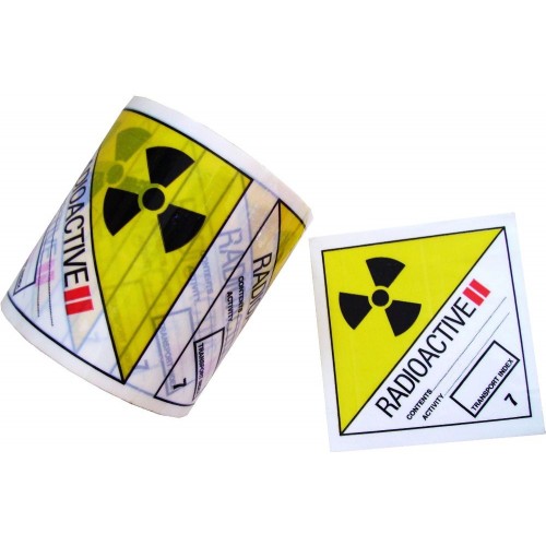 7 Radioactive 2 - Premium Hazard Labels
