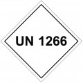 UN1266 (Obsolete) - Hazard Labels (Contact to order)