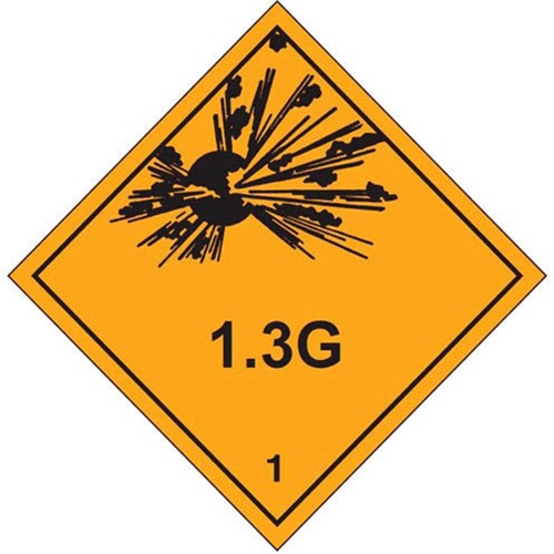 1 1.3G - Hazard Labels