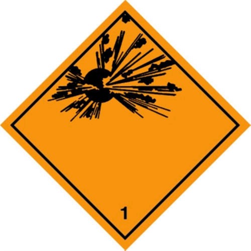 1 (Explosive) - Hazard Labels