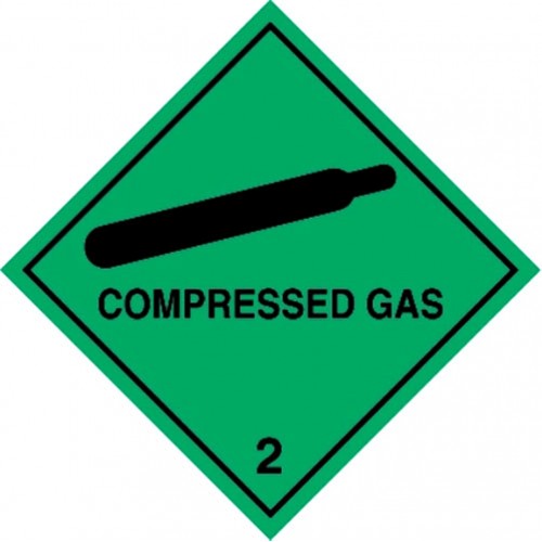 2 COMPRESSED GAS - Hazard Labels