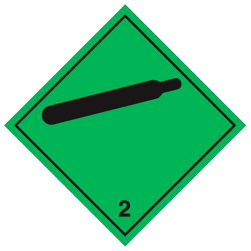 2 (Gas) - Hazard Labels