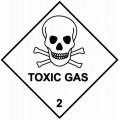 2 TOXIC GAS - Hazard Labels