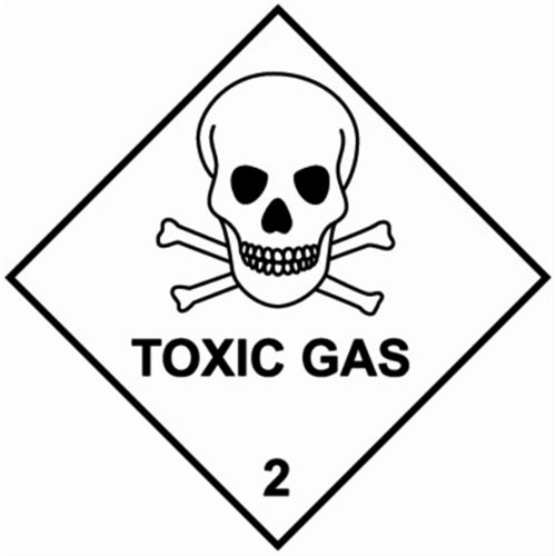 2 TOXIC GAS - Hazard Labels