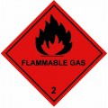 2 FLAMMABLE GAS - Hazard Labels