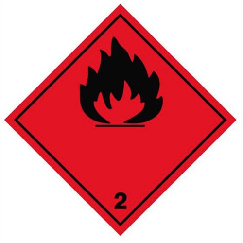 2 (Flammable) - Hazard Labels