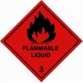 3 FLAMMABLE LIQUID - Hazard Labels