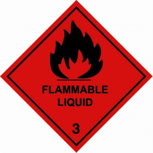 3 FLAMMABLE LIQUID - Hazard Labels