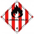4 FLAMMABLE SOLID - Hazard Labels