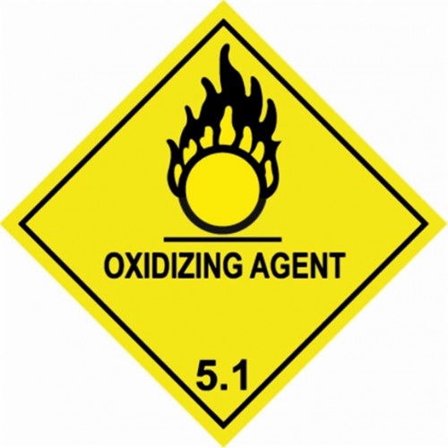 5.1 OXIDIZING AGENT - Hazard Labels