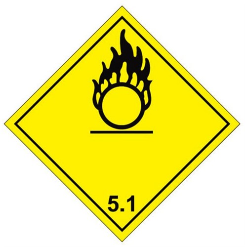 5.1 (Oxidising) - Hazard Labels