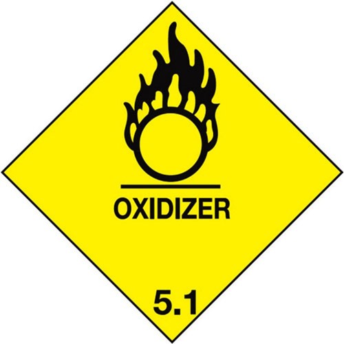 5.1 OXIDIZER - Hazard Labels