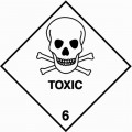 6 TOXIC - Hazard Labels