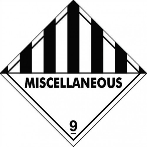 9 MISCELLANEOUS - Hazard Labels