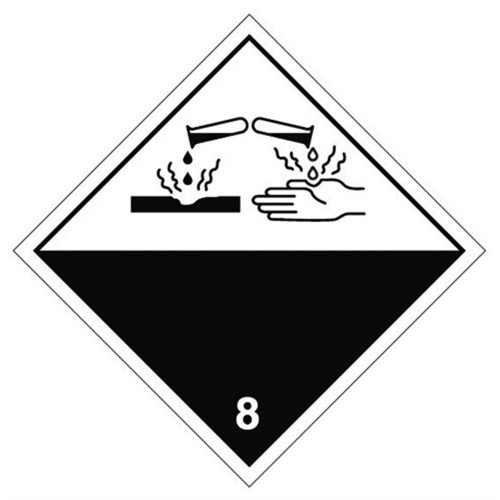 8 (Corrosive) - Hazard Labels