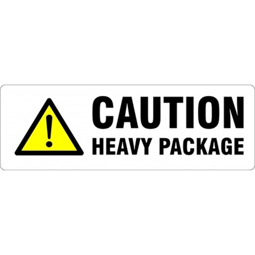 CAUTION HEAVY PACKAGE - Parcel Labels