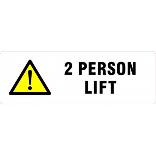 2 PERSON LIFT - Parcel Labels