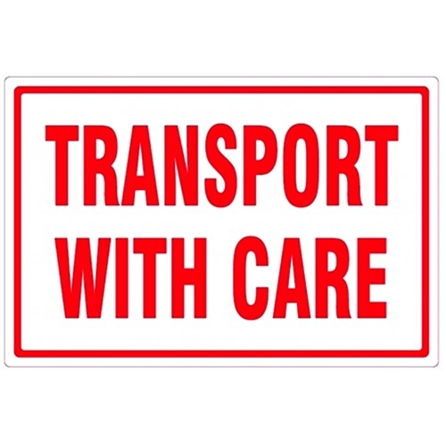 TRANSPORT WITH CARE (Large) - Parcel/Pallet Labels