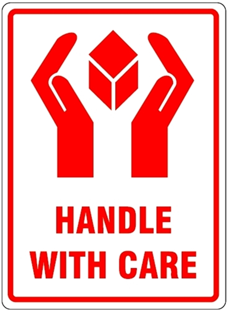 HANDLE WITH CARE Parcel Labels