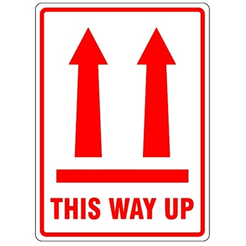 Vertical Arrows THIS WAY UP - Parcel Labels