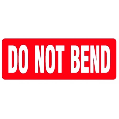 DO NOT BEND - Parcel Labels