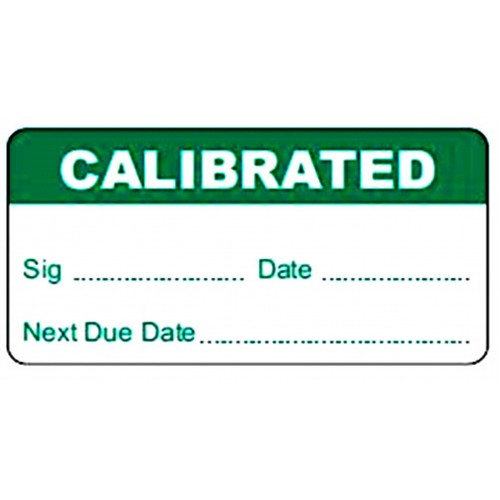 CALIBRATED - Quality Control Labels