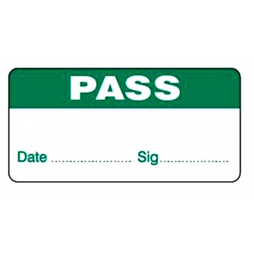 PASS - Quality Control Labels