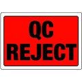 QC REJECT - Quality Control Labels
