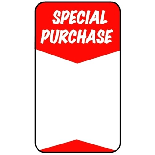 SPECIAL PURCHASE - Retail Promotion Labels