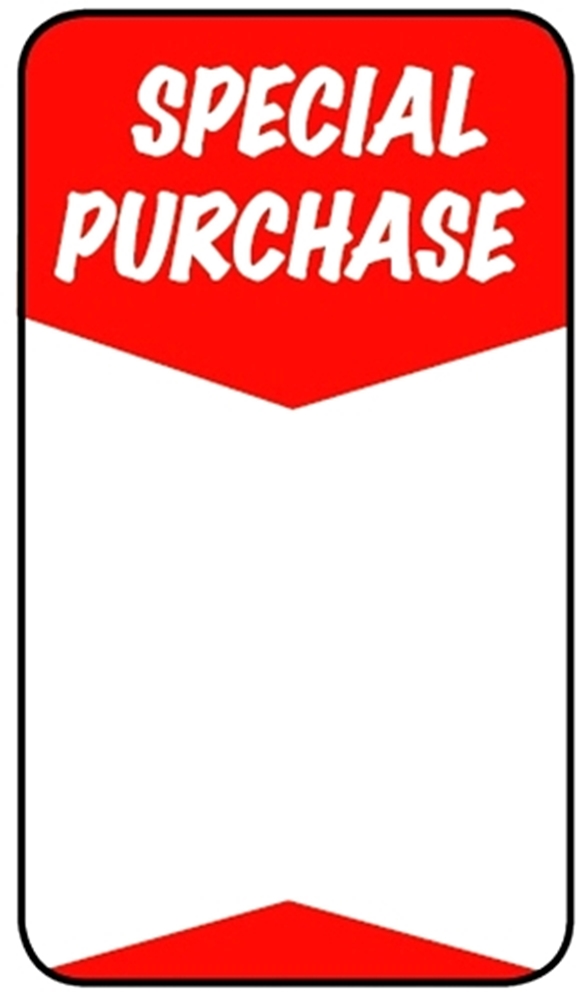 SPECIAL PURCHASE Retail Promotion Labels