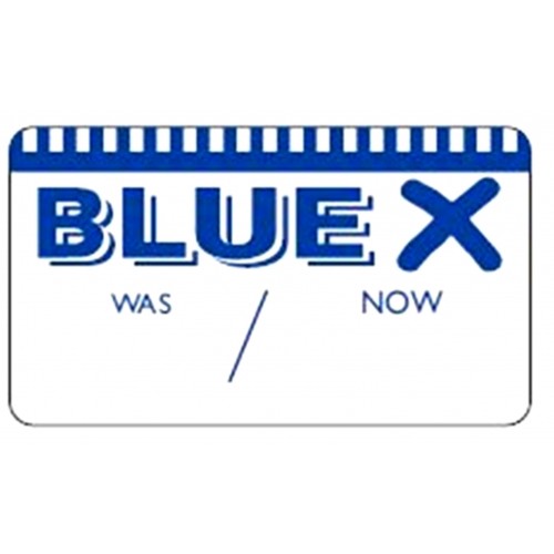 BLUE X - Retail Promotion Labels