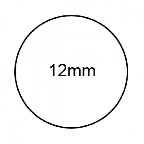 12mm - Clear Sealing Labels