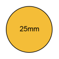 25mm Gold - Sealing Labels