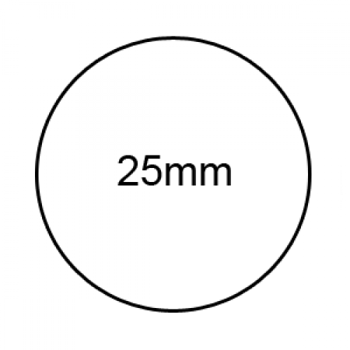 25mm - Clear Sealing Labels