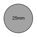 25mm Silver - Sealing Labels