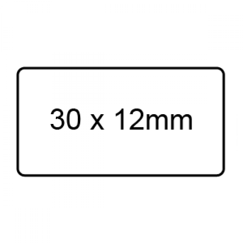 30 x 12mm - Clear Sealing Labels