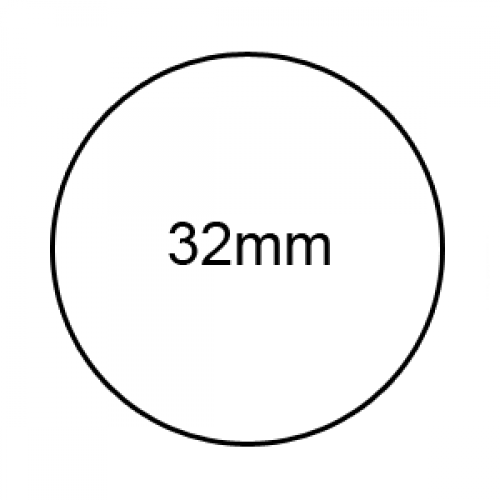 32mm - Clear Sealing Labels