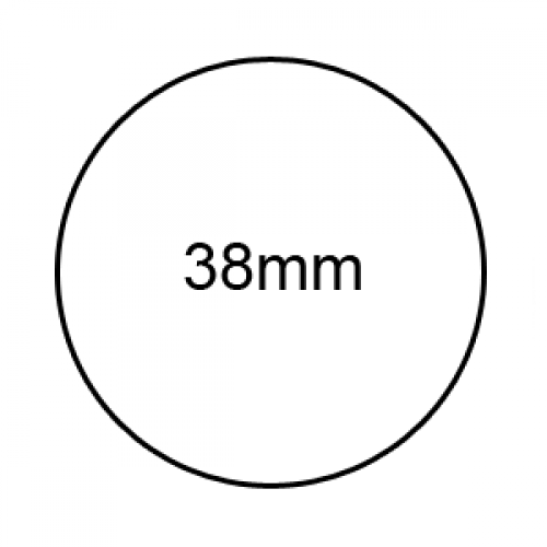 38mm - Clear Sealing Labels